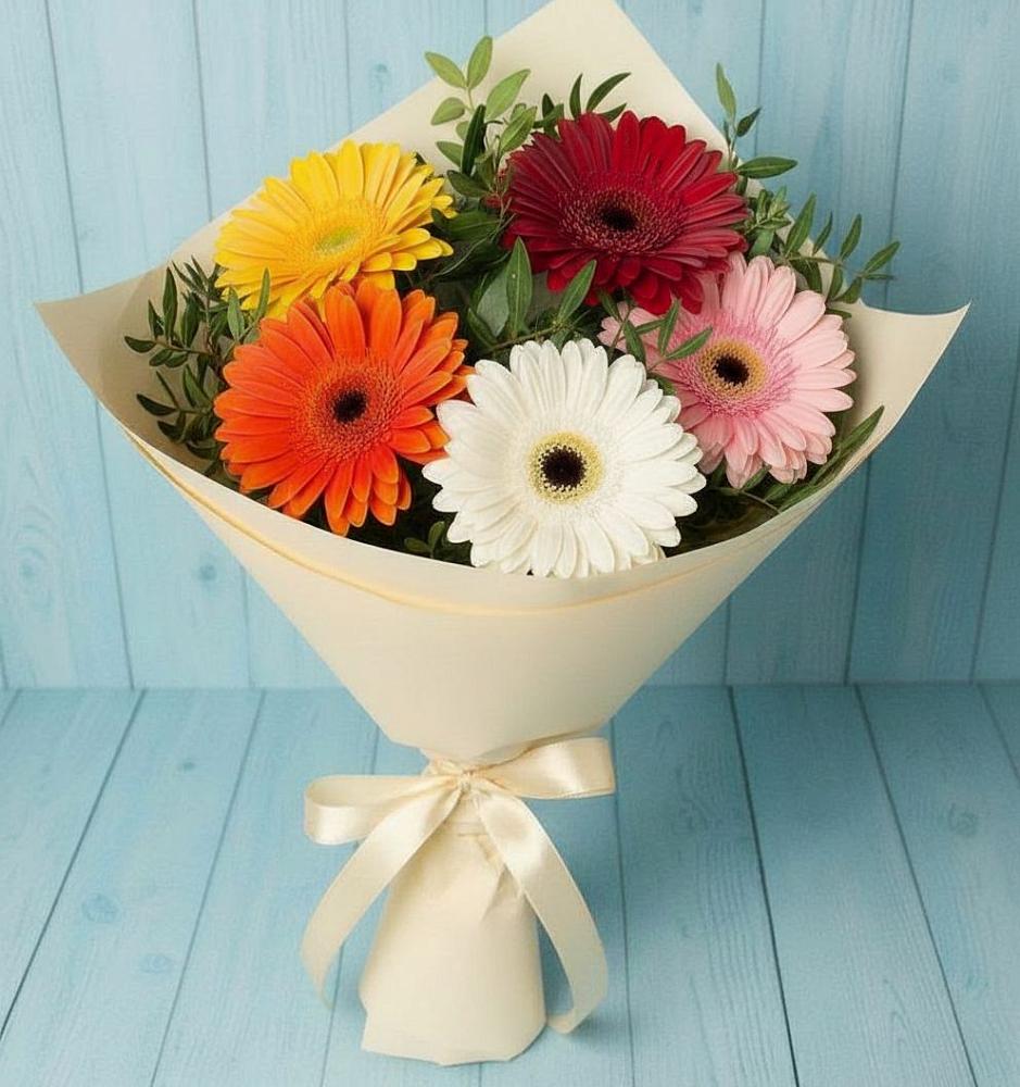 Букет цветов из: Герберы в Серпухове