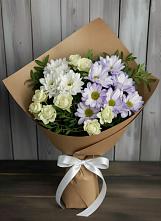Букет цветов из:  Хризантемы и Розы в Серпухове