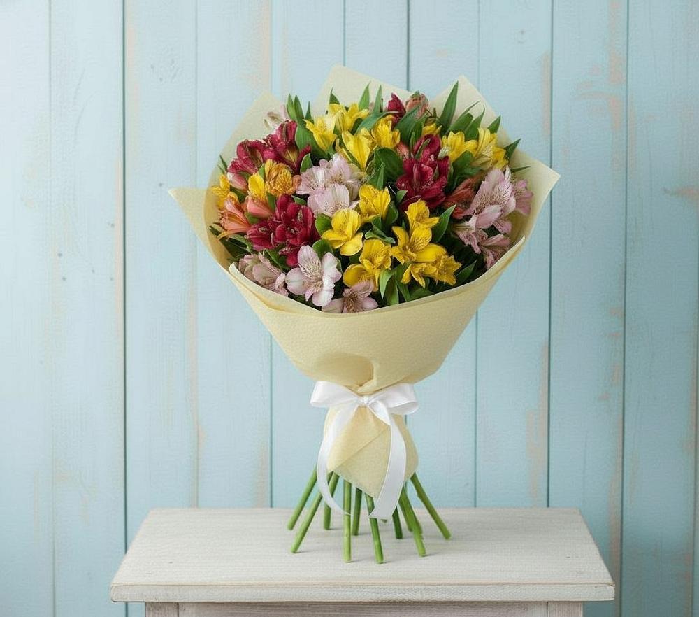 Букет цветов из: Альстромерии в Серпухове