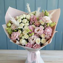 Букет цветов из:  Альстромерии и Розы #REPLACE_PRED# Серпухове